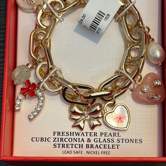 Piper K Gold Charm Bracelet - Picture 2 of 4